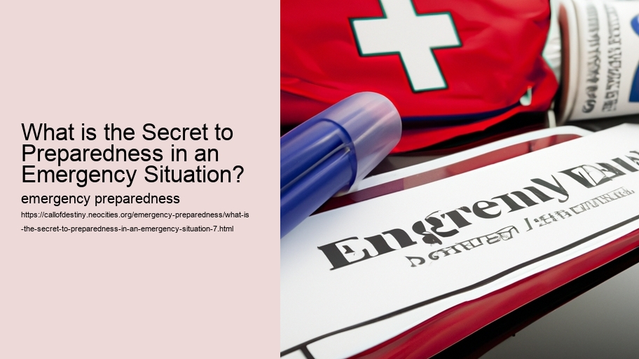 What is the Secret to Preparedness in an Emergency Situation?